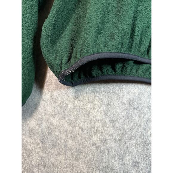 Vintage Woolrich Half Button Green Medium Fleece Made in USA Lightweight Jacket - Picture 3 of 7